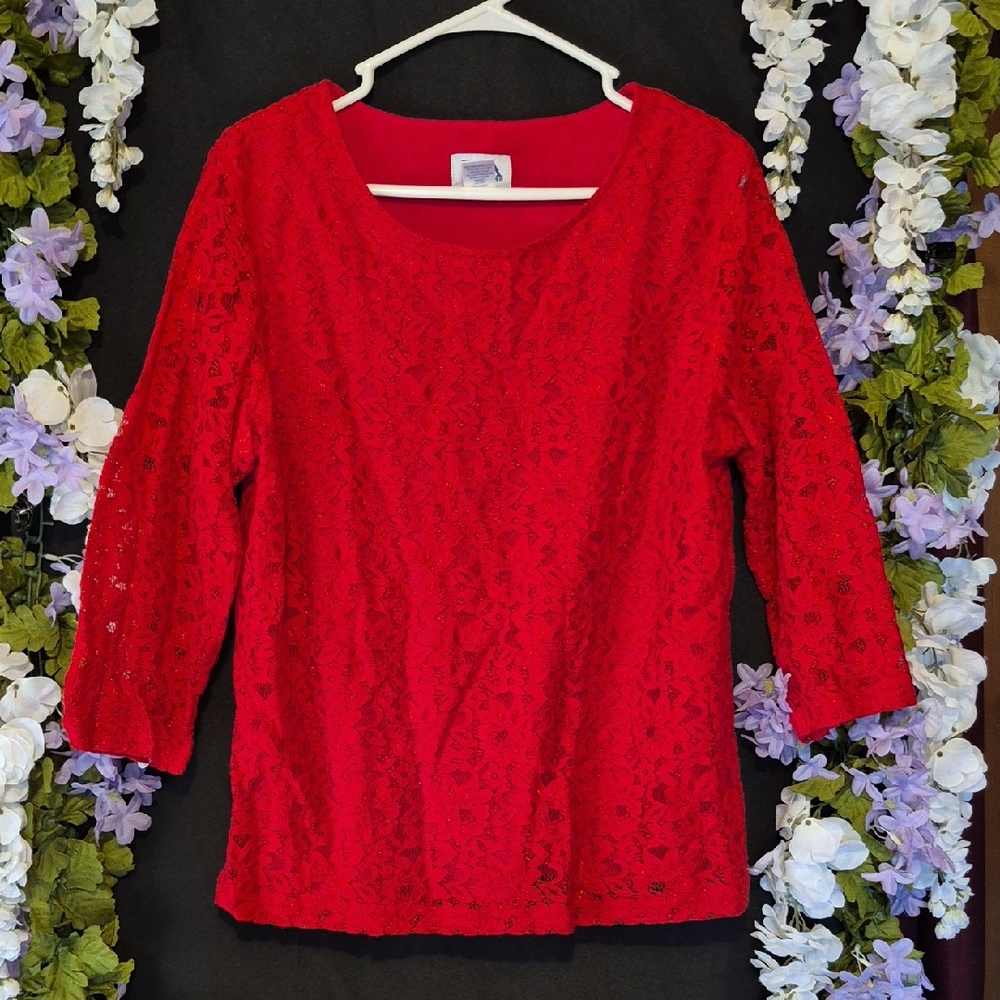 FA Scarlet Lace Blouse